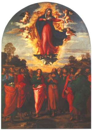 Assumption, by Jacopo Palma the Elder, 1512, panel, Gallerie dell' Accademia, Venice